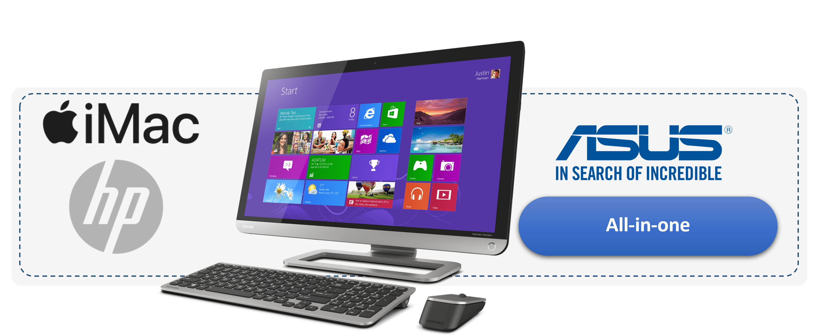 خرید کامپیوترهای All-in-One با برندهای معتبر در سایت پژواک