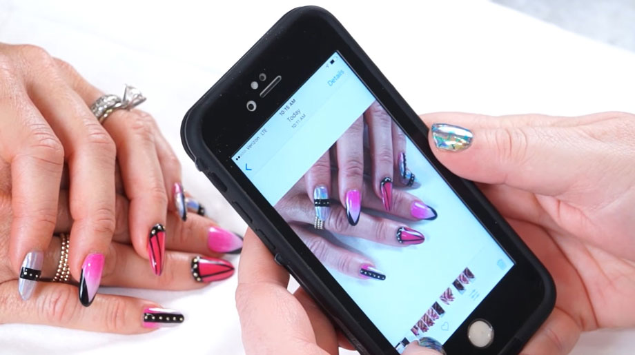 طراحی ناخن انتزاعی با موبایل | راهنمای عکاسی و تکنیک‌ها